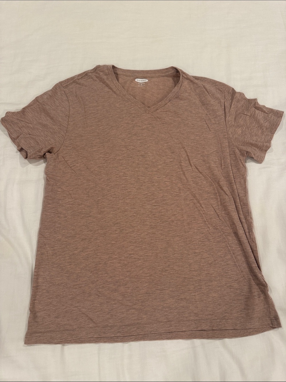 Old Navy Men's Short-Sleeve V-Neck Tee in Dusty Mauve Brown